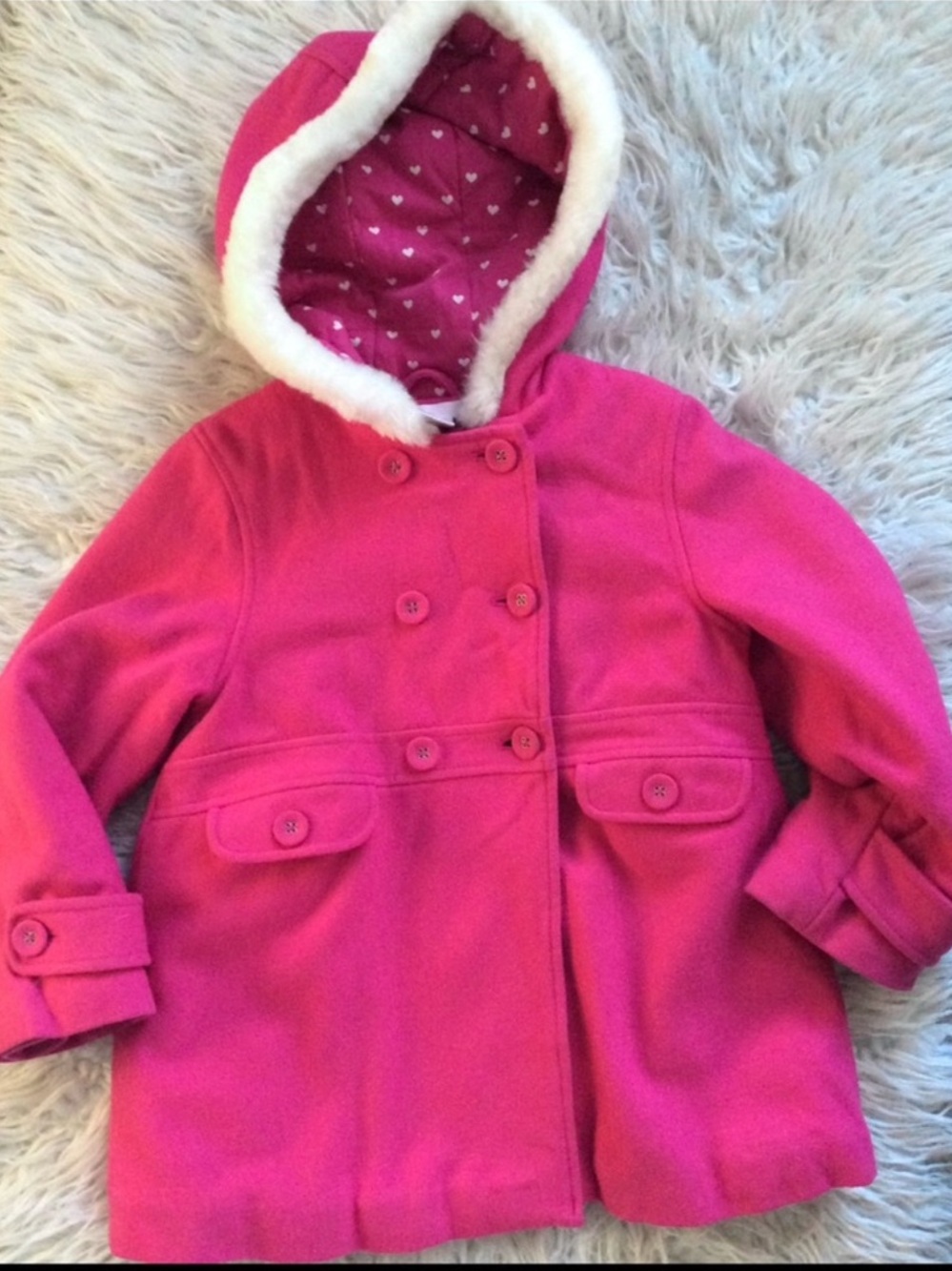 Janie and Jack Wool Blend Pea Coat